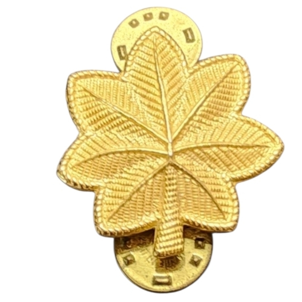 💥4 for $20💥Goldtone Oak Leaf Insignia Brooch